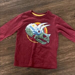 Dinosaur Adventure Kids Shirt - Maroon